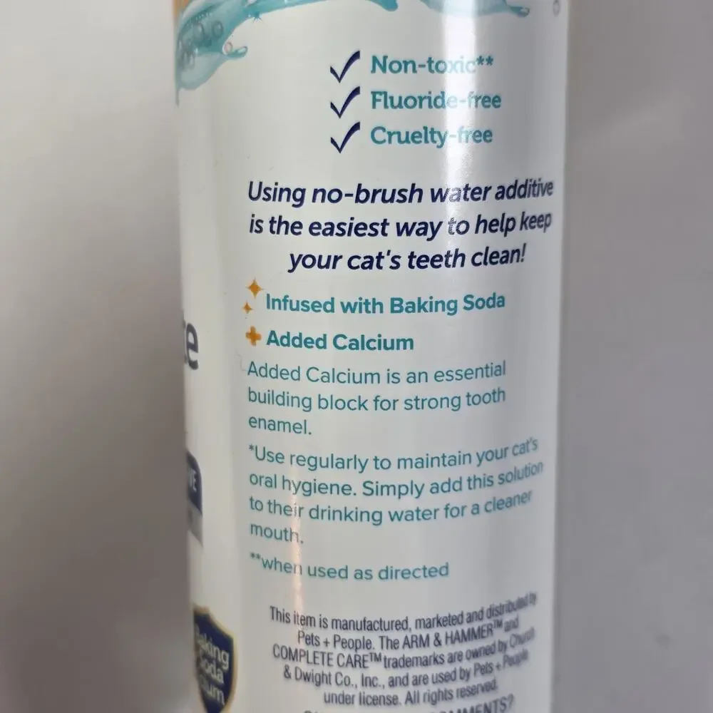 Arm & Hammer Complete Care Fresh Dental Water Additive for Cats & Kittens 6pc